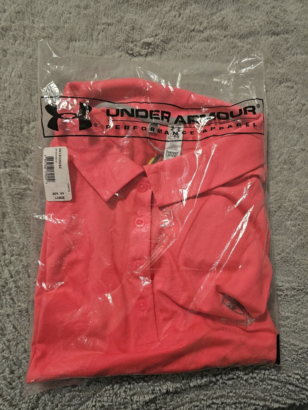 Under Armour Women's Polo Golf Shirt in Bright Pink